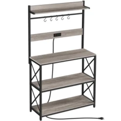 Yaheetech 63″ H Kitchen Baker’s Racks With 2 AC Outlets, 4-Tier Microwave Oven Stand -Restaurant Furniture Store GUEST 7950b52b d6fc 4365 8b43 67ee3478a97e