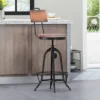 Clarkson Modern Industrial Adjustable Barstool Natural/Black - Christopher Knight Home -Restaurant Furniture Store GUEST 7bdf8bba 65c9 4f5b 97ce c3010efdc243