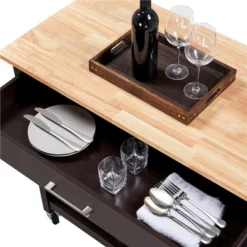 Yaheetech Rolling Kitchen Island Microwave Oven Stand With 3 Shelves And Worktop -Restaurant Furniture Store GUEST 7cfb5ff4 b451 4cf0 be3d 451bbb23ea80