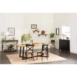 Contemporary Wood Dining Table Brown - Olivia & May -Restaurant Furniture Store GUEST 7e862b65 4855 4c32 870e 7da46e42794c