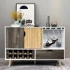 Costway Mid-Century Buffet Sideboard Wooden Storage Cabinet W/ Wine Rack & Glass Holder 2 Costway Mid-Century Buffet Sideboard Wooden Storage Cabinet W/ Wine Rack & Glass Holder -Restaurant Furniture Store GUEST 7e88ae7b d66d 49c9 8133 b66559a94ac9