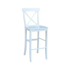 30" X-Back Counter Height Barstool White - International Concepts -Restaurant Furniture Store GUEST 7f9635a5 588b 4314 8d65 bd92d748a3a3