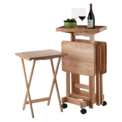 6pc Snack Table Set - Natural - Winsome -Restaurant Furniture Store GUEST 7ff25c89 eed1 4b99 99bf 822bb9fbd9b2