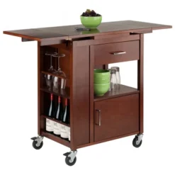 Gregory Kitchen Cart Walnut - Winsome -Restaurant Furniture Store GUEST 8055bcf4 16db 4493 8597 e5c83907a9e5