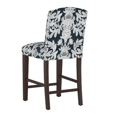 Alex Camel Back Counter Height Barstool In Velvet - Skyline Furniture 5 Alex Camel Back Counter Height Barstool In Velvet - Skyline Furniture - Image 3