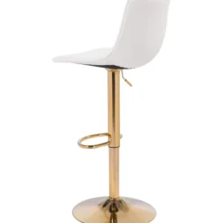 Pierce Barstool White/Gold - ZM Home -Restaurant Furniture Store GUEST 8149f85d 8130 425c a892 2f0fe305f986