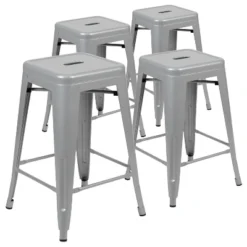 Emma And Oliver 4 Pack 24" High Metal Indoor Counter Bar Stool - Stackable Stool 26 Emma And Oliver 4 Pack 24" High Metal Indoor Counter Bar Stool - Stackable Stool -Restaurant Furniture Store GUEST 81b84e43 ecba 4f11 ac6e 4bc64428df40