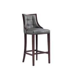 Fifth Avenue Upholstered Beech Wood Faux Leather Barstool - Manhattan Comfort -Restaurant Furniture Store GUEST 835385b0 e8a7 4b70 a323 dee64bed2790