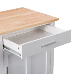 Sage Wood Kitchen Cart White - CorLiving -Restaurant Furniture Store GUEST 848f836c 243d 450d 96fb 68c799f7e962