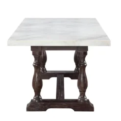 Gerardo Dining Table White Marble/Espresso Brown - Acme Furniture -Restaurant Furniture Store GUEST 869ea195 dcc8 48c2 9bc8 62451bb662b4