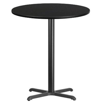 Flash Furniture 36'' Round Laminate Table Top With 30'' X 30'' Bar Height Table Base 6 Flash Furniture 36'' Round Laminate Table Top With 30'' X 30'' Bar Height Table Base - Image 4