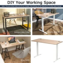 Costway 48'' Universal Tabletop For Standard & Sit To Stand Desk Frame WalnutNatural 17 Costway 48'' Universal Tabletop For Standard & Sit To Stand Desk Frame WalnutNatural -Restaurant Furniture Store GUEST 87090cfc 4550 4aac b872 f05a3c3fae5b