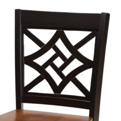 2pc Nicolette Two-Toned Wood Counter Height Barstools Brown/Walnut - Baxton Studio -Restaurant Furniture Store GUEST 87d789d7 cdc2 4861 a1f3 70110b995bd3