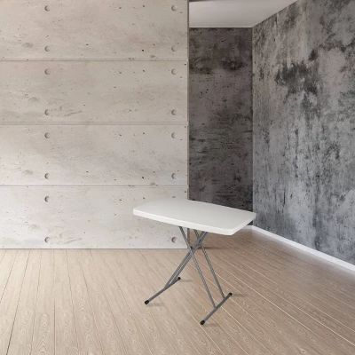 20"x30" Height Adjustable Personal Folding Card Table Speckled Gray - Hampden Furnishings 8 20"x30" Height Adjustable Personal Folding Card Table Speckled Gray - Hampden Furnishings - Image 6