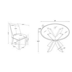 5pc Axbridge Dining Set - Powell -Restaurant Furniture Store GUEST 88e904c0 b50c 4ce5 ae25 0b661ccac3e9