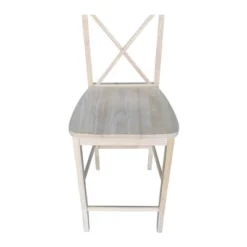 X Back Counter Height Barstool Unfinished - International Concepts -Restaurant Furniture Store GUEST 896b2eb7 51b3 44f4 8a45 cb1a14cc7808