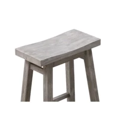 Set Of 2 24" Sonoma Saddle Backless Counter Stools Storm Gray Finish - Boraam -Restaurant Furniture Store GUEST 8971b7e8 47eb 4ec8 b765 f3d812f2cd1e
