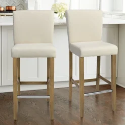 26" Portland Upholstered Counter Height Barstool Wood(Set Of 2) -The Pop Maison -Restaurant Furniture Store GUEST 8a2772c0 958c 4901 b608 796610327b76