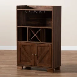 Carrie Walnut Finished Wood Wine Storage Cabinet Walnut - Baxton Studio 19 Carrie Walnut Finished Wood Wine Storage Cabinet Walnut - Baxton Studio -Restaurant Furniture Store GUEST 8bf6ac08 639f 4efa b8b4 6902c7e7308e