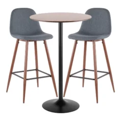 3pc Pebble Mid-Century Modern Dining Set - LumiSource -Restaurant Furniture Store GUEST 8c7c9c68 4ddc 4bf6 997d fff82526cd48