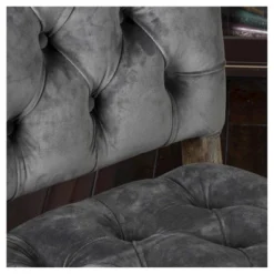 Set Of 2 Saltillo New Velvet Dining Chair Charcoal - Christopher Knight Home -Restaurant Furniture Store GUEST 8d12d186 eee0 4ddb aaaf 61202fa989aa