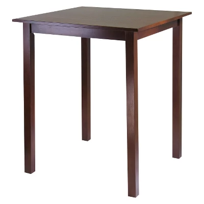 3pc Parkland Counter Height Dining Set With 2 Stools Wood/Antique Walnut - Winsome 4 3pc Parkland Counter Height Dining Set With 2 Stools Wood/Antique Walnut - Winsome - Image 2