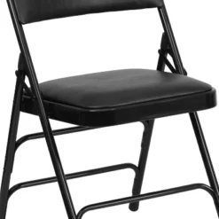 Flash Furniture 4 Pack HERCULES Series Curved Triple Braced & Double Hinged Upholstered Metal Folding Chair -Restaurant Furniture Store GUEST 914004c5 a2f8 4e37 bc0f cb4640c8b203