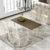 5 PCS Mid-Century Extendable Dining Table Set With 15inch Butterfly Leaf And 4 Upholstered Chairs-ModernLuxe 2 5 PCS Mid-Century Extendable Dining Table Set With 15inch Butterfly Leaf And 4 Upholstered Chairs-ModernLuxe -Restaurant Furniture Store GUEST 919aa6a0 c184 40a1 8ac0 abcbd4b21925