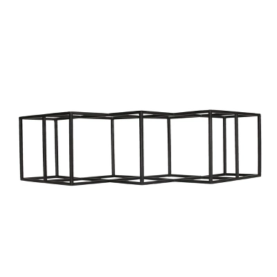 Mcclellan Modern Industrial 7 Bottle Tabletop Wine Rack Black - Christopher Knight Home 6 Mcclellan Modern Industrial 7 Bottle Tabletop Wine Rack Black - Christopher Knight Home - Image 4