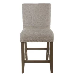 24" Upholstered Counter Height Barstool With Nailheads - HomePop -Restaurant Furniture Store GUEST 9215e43e b082 40d3 b849 2636aeb64cd1