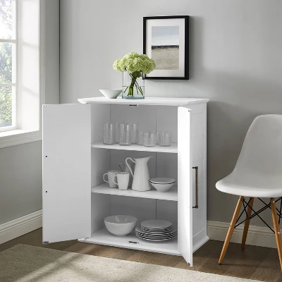 Bartlett Stackable Storage Pantry White - Crosley 11 Bartlett Stackable Storage Pantry White - Crosley - Image 9