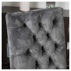 Set Of 2 Saltillo New Velvet Dining Chair Charcoal - Christopher Knight Home -Restaurant Furniture Store GUEST 94989472 c92b 4331 a4e1 95eb77e3c670