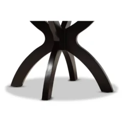 35" Tilde Wide Round Wood Dining Table - Baxton Studio -Restaurant Furniture Store GUEST 94e77343 c530 480d 8718 7e18d781bcf3