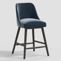 Geller Counter Height Barstool In Shiny Velvet - Threshold™ -Restaurant Furniture Store GUEST 96359262 3ea2 4d28 ac85 e6aa57e23628