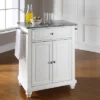 Cambridge Gray Granite Top Portable Kitchen Island/Cart White - Crosley -Restaurant Furniture Store GUEST 9648cfc1 ab3e 425c 8ae7 94eac839b0a9