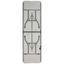 Emma And Oliver 8-Foot Bi-Fold Granite White Plastic Banquet And Event Folding Table With Handle -Restaurant Furniture Store GUEST 96dcf960 a6fc 4c3d 8313 dd9dde97dda5