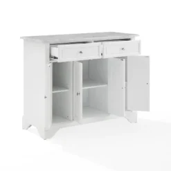 Avery Kitchen Island/Cart Distressed White/White Marble - Crosley -Restaurant Furniture Store GUEST 97ea16f1 8f5d 4a7c ba0f 26e3a782fa1d