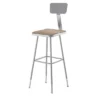 2pk 32"-39" Adjustable Heavy Duty Square Steel Barstool With Backrest Gray - Hampden Furnishings -Restaurant Furniture Store GUEST 98310a80 d0ae 4605 88c7 fa495884dbf1