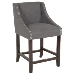 Merrick Lane Taylorsville 24 Inch Counter Height Stool With Nailhead Trim -Restaurant Furniture Store GUEST 99664a40 6f15 4882 91af 0ce199dff62c