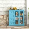 Costway Buffet Sideboard Table Kitchen Storage Cabinet With Drawers & Doors Blue/White/Green 2 Costway Buffet Sideboard Table Kitchen Storage Cabinet With Drawers & Doors Blue/White/Green -Restaurant Furniture Store GUEST 9982cb99 4178 41c6 8856 fbf98c7e15eb