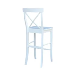 30" X-Back Counter Height Barstool White - International Concepts -Restaurant Furniture Store GUEST 99b53448 3f3f 4f52 ab65 8d5cbe36e59f