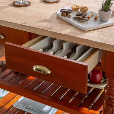 Barker Kitchen Cart And Islands - Linon 11 Barker Kitchen Cart And Islands - Linon - Image 9