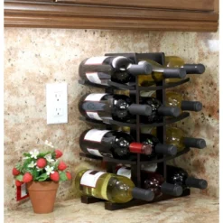 Oceanstar 12-Bottle Dark Espresso Wine Rack 12 Oceanstar 12-Bottle Dark Espresso Wine Rack -Restaurant Furniture Store GUEST 9c4f951d f441 4c7e b60c c5f9d8996483