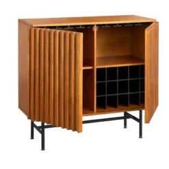 Luc Mid-Century Bar Cabinet Oak - Lifestorey 9 Luc Mid-Century Bar Cabinet Oak - Lifestorey -Restaurant Furniture Store GUEST 9c91d09e 3044 401e 946b c166095683a1