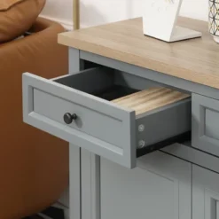 HOMCOM Sideboard Buffet Cabinet With Storage Drawers, 2 Door Kitchen Storage Cabinet With Adjustable Shelves, Coffee Bar For Living Room, Dark Gray -Restaurant Furniture Store GUEST 9cc6a5e0 8695 40c8 a181 a8c4060f4c0a