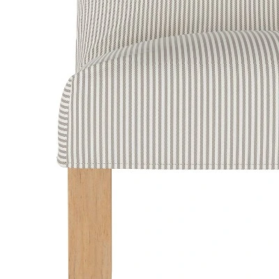 Kendra Slipcover Counter Height Barstool Oxford Stripe Taupe - Skyline Furniture 6 Kendra Slipcover Counter Height Barstool Oxford Stripe Taupe - Skyline Furniture - Image 4