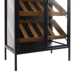 Modern Wood Standing Wine Rack Black - Olivia & May 11 Modern Wood Standing Wine Rack Black - Olivia & May -Restaurant Furniture Store GUEST 9de10348 f742 45f0 806c c4e6672bee8b
