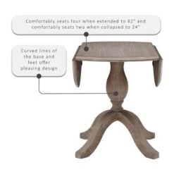 Torino Dining Tables Rustic Brown - Linon -Restaurant Furniture Store GUEST 9ef2db62 314d 4b0a a7df cac8dfbd01c7