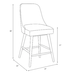 Sherrie Counter Height Barstool In Patterns Botanical Helsinki Block Lavender - Skyline Furniture -Restaurant Furniture Store GUEST 9fdced25 2fdd 4a48 ad72 aca0d5b3082e