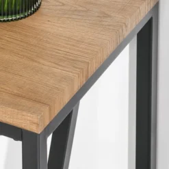 HOMCOM 47.75 Inch Bar Table With Metal Legs, Rustic Industrial Pub Table With Large Tabletop For Home Bar, Kitchen Or Dining Room, Brown -Restaurant Furniture Store GUEST a1ebbf35 2d14 4765 a107 0d6804cb84fa